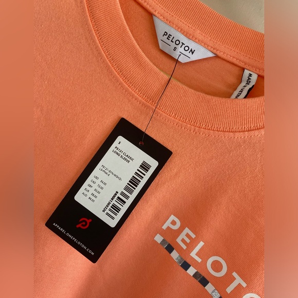 NWT Peloton Pink/Orange Classic Long Sleeve Top Size S - Picture 8 of 8